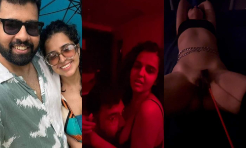 Sexy Indian Horny Wife BDSM Play Kissing Smooching Riding With Moaning And DirtyTalk